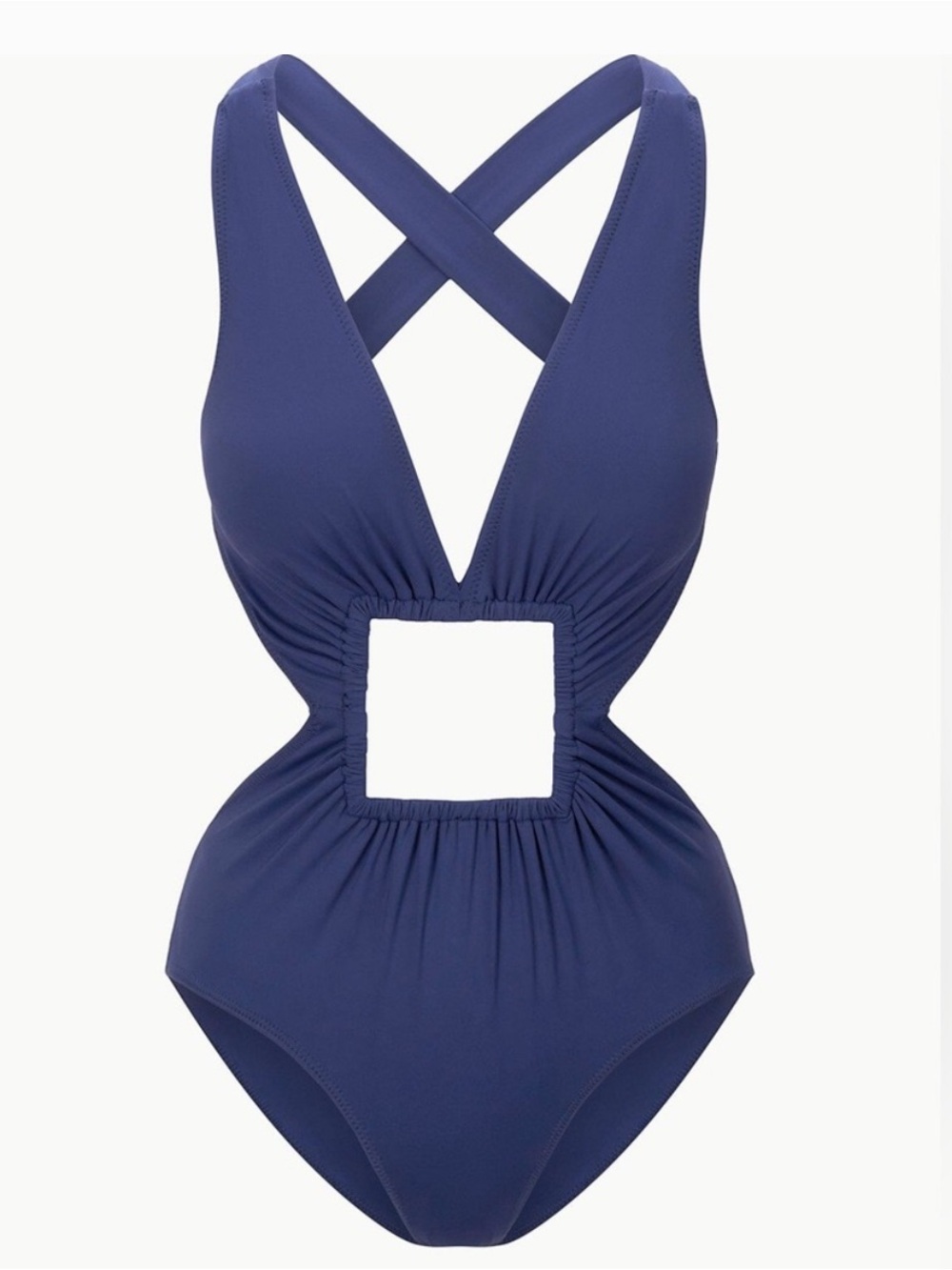NWT Staud Liberty Navy One-Piece Swimsuit with Cutout Detail, M - Picture 5 of 10
